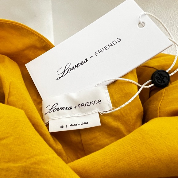 Lovers + Friends Bridget Midi Dress. Sunflower yellow. XS. NWT! - Picture 9 of 9